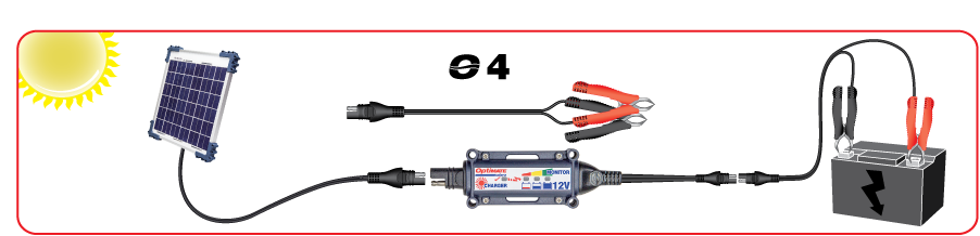 Chargeur Optimate Solar Duo TM522D1 avec panneau 10W TecMate moto