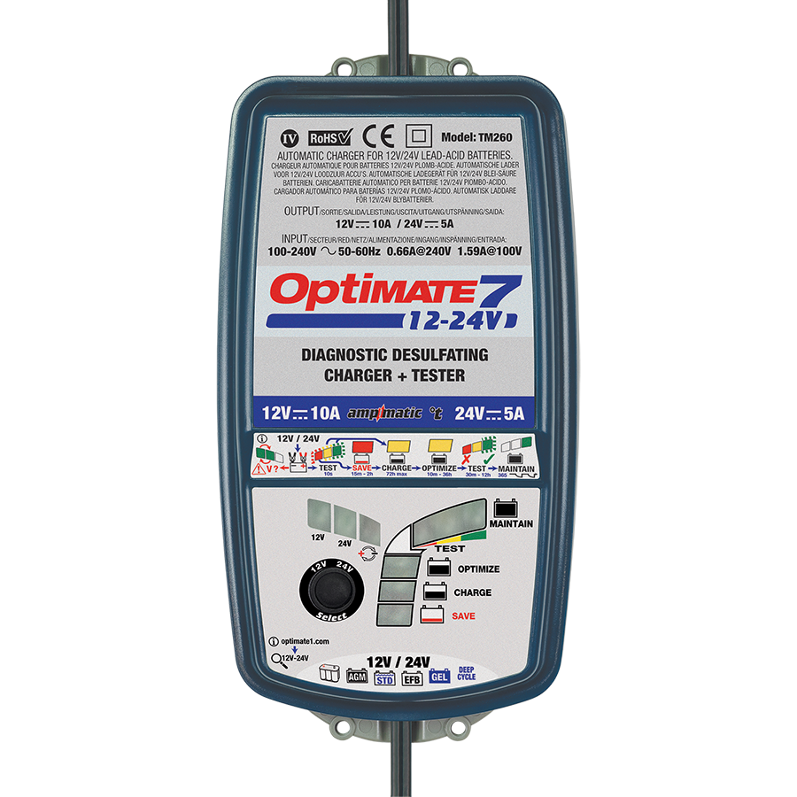 OptiMate Solar 20W (FR): Le mainteneur solaire 24-7 le plus intelligent  pour la batterie 12V 