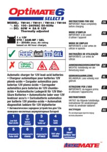 User manual Tecmate Optimate 6 Ampmatic (English - 48 pages)