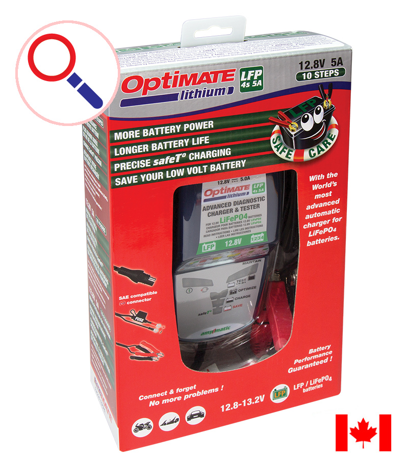 Chargeur de batterie Optimate Lithium - Krax-Moto