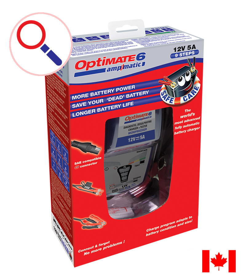 Chargeur maintien de charge de petites batteries 6-12V OPTIMATE OP1  Voltmatic - UC30069 