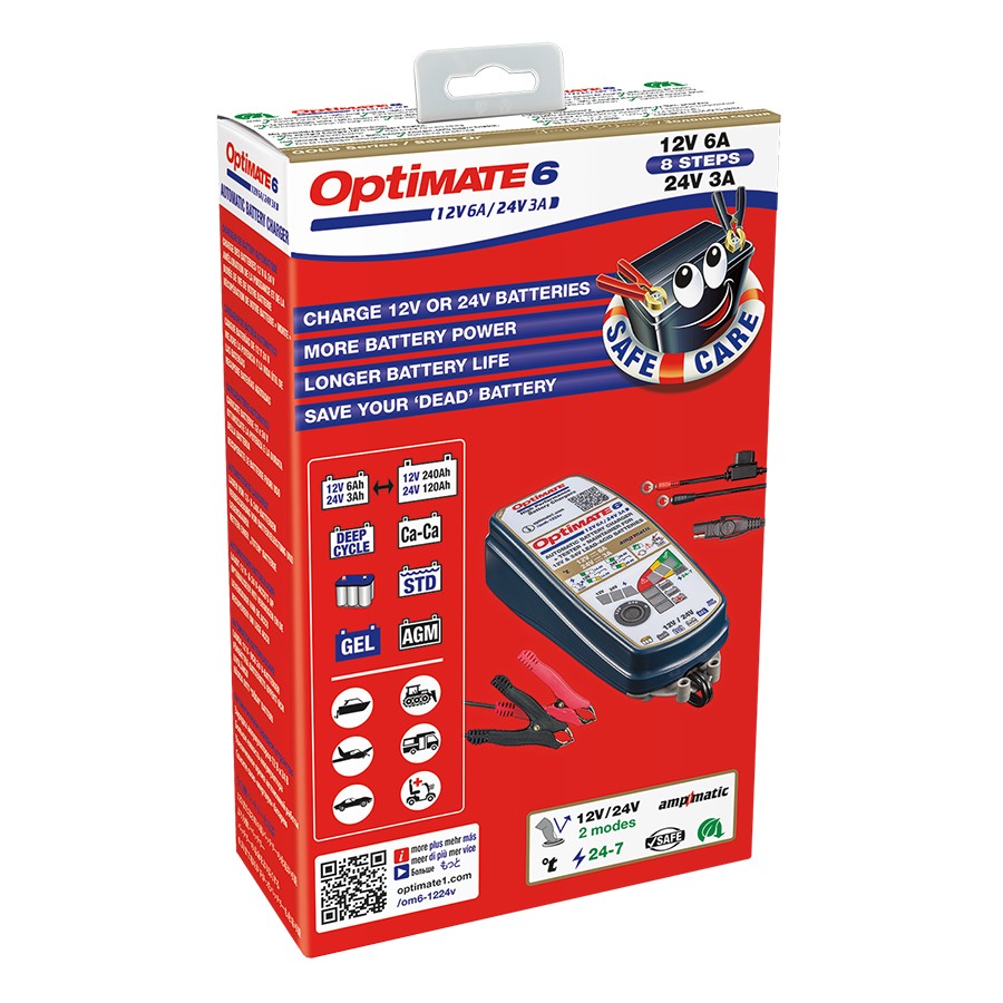 OptiMATE6 TM-367 オプティメイト6 Amp. Ver.3 12V6A バイク 車用 ...