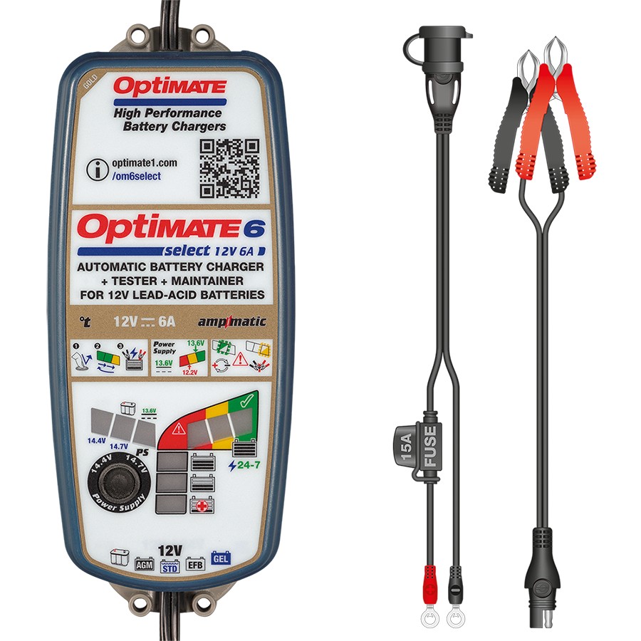 Fully Automatic Milenco Optimate 6-12 Volt Leisure Battery Charger 