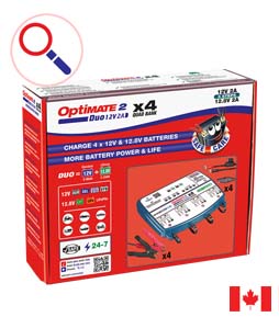 OptiMate 2 DUO x 4 BANK – テックメイトジャパン㈱ 公式HP OptiMate充電器