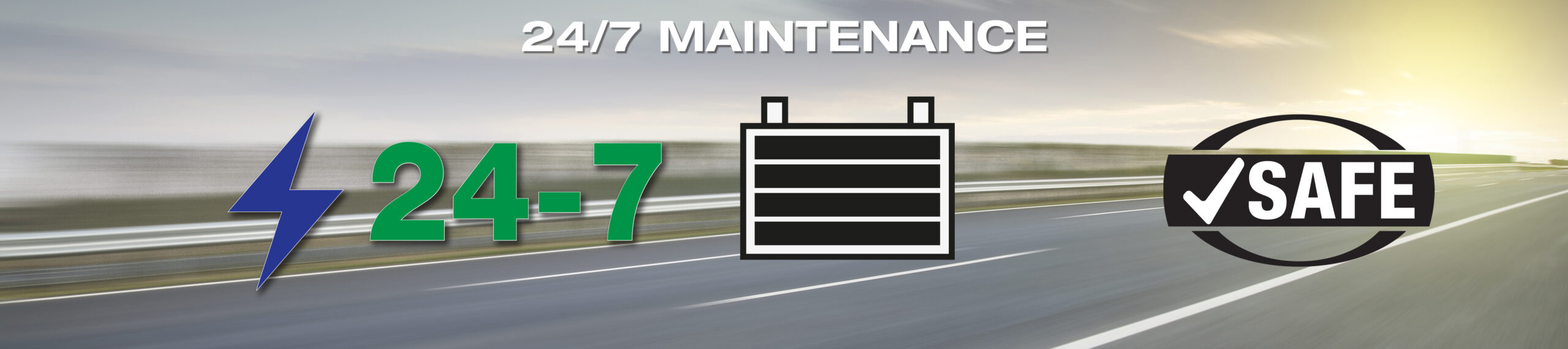 OptiMate's 24/7 SAFE maintenance for batteries, the battery charger adjusts to what the battery needs