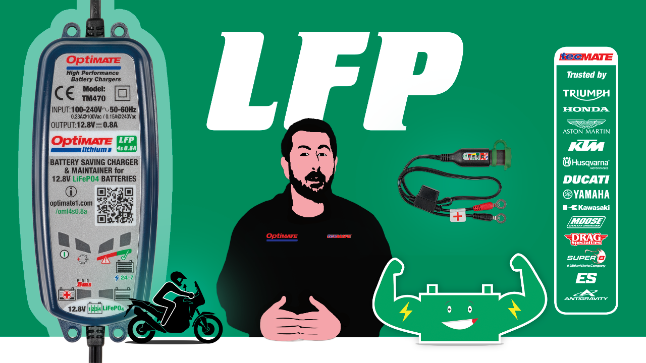 Batterieladegerät für Lithium-Ionen Batterien bei Motorrad und