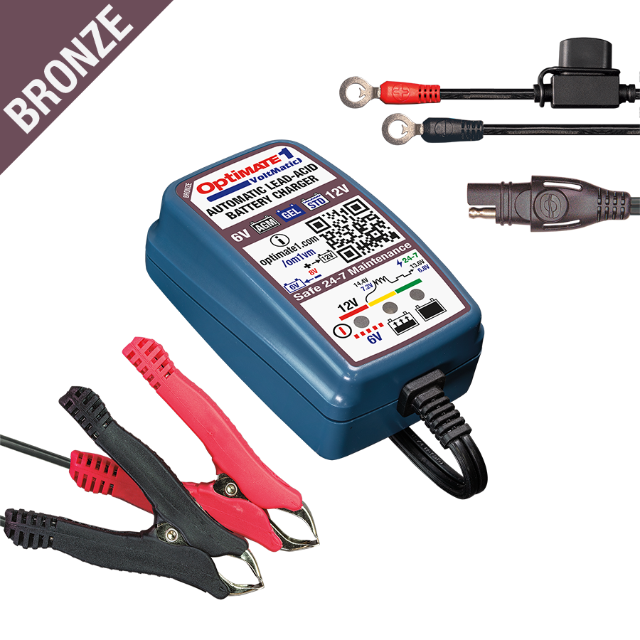 Optimate 4 Dual Program 9 Step 12 Volt Battery Charger/Tester/Maintainer