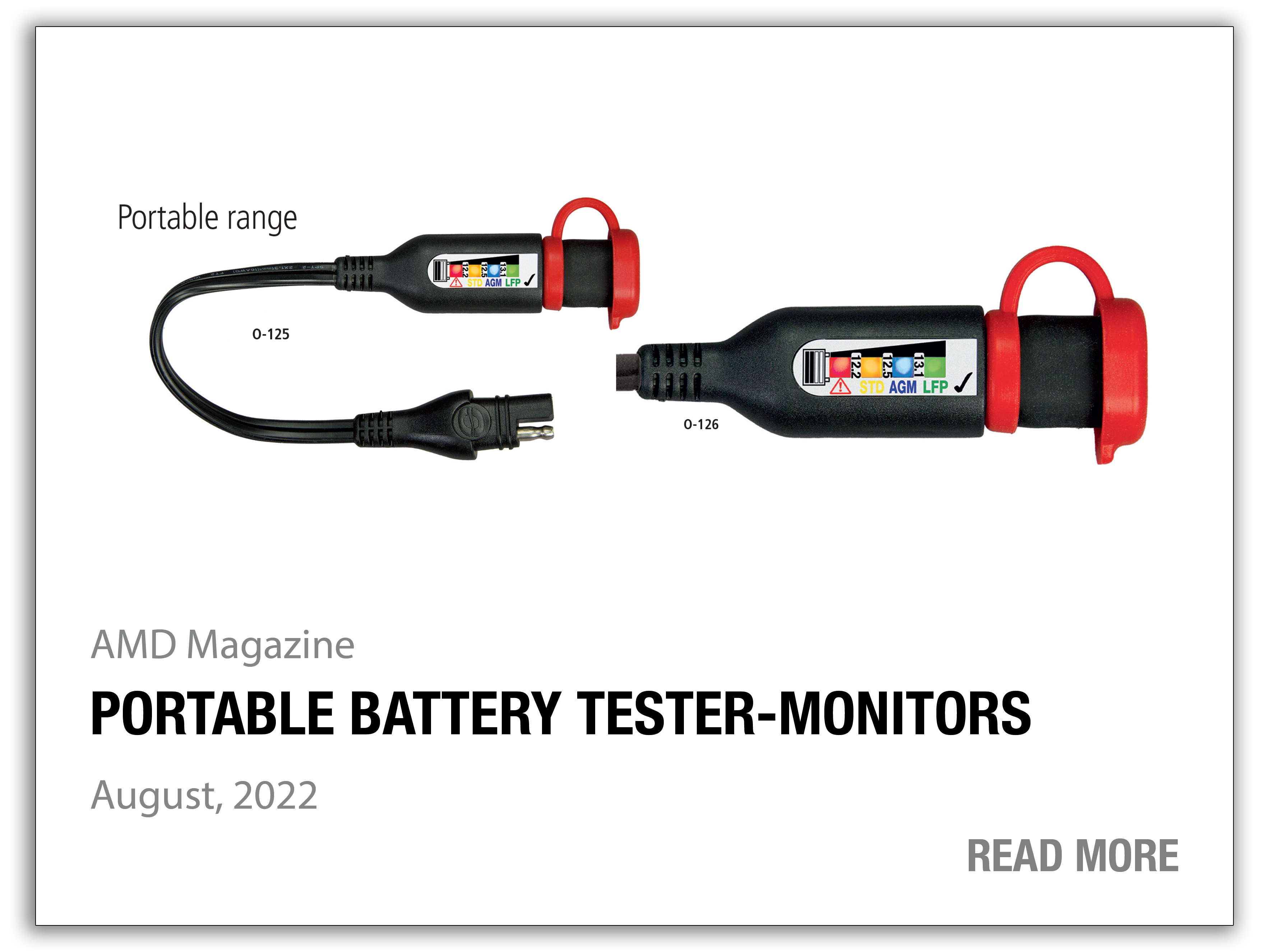 article thumbnail: portable battery tester-monitors (AMD Magazine)