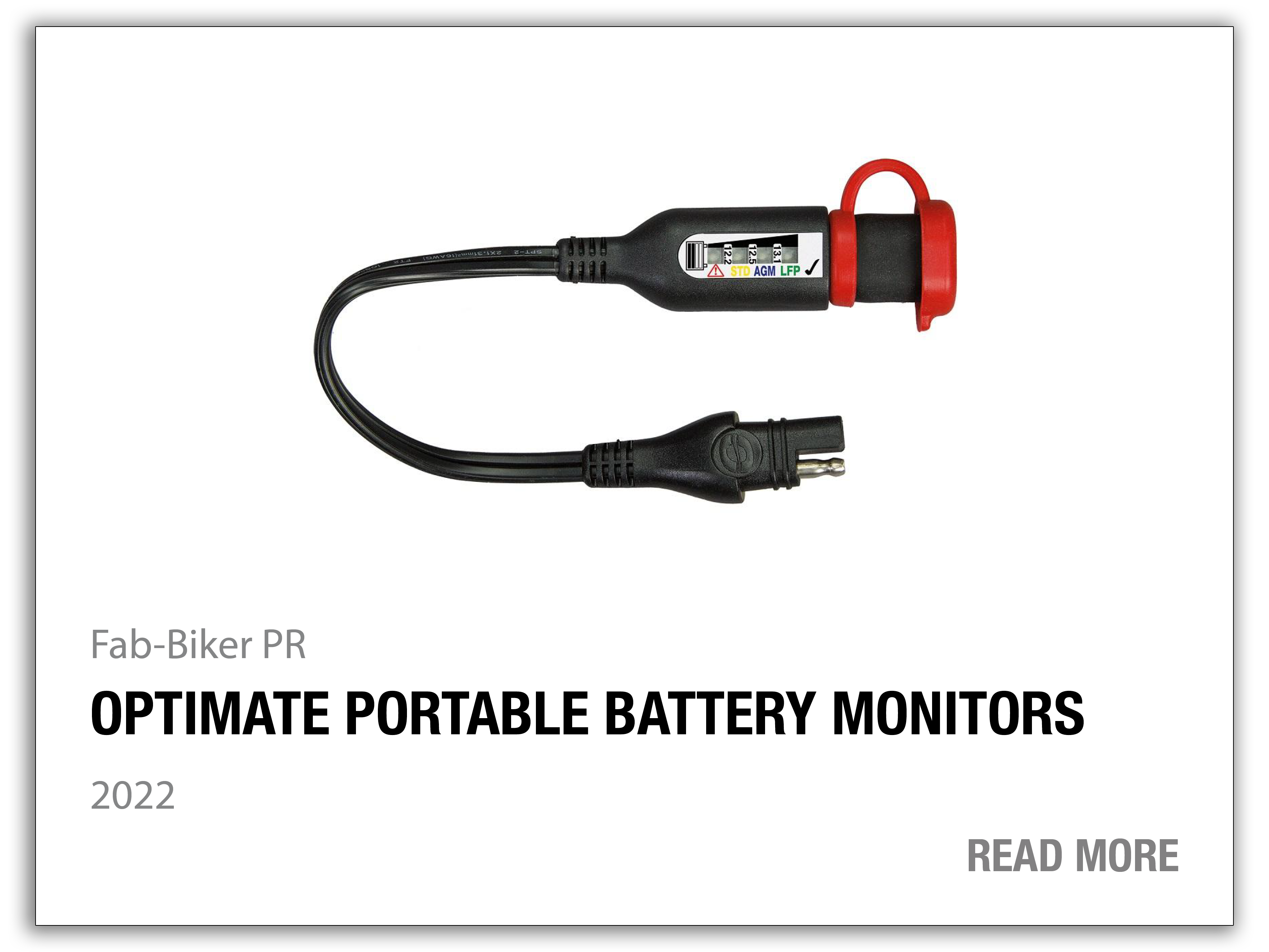 article thumbnail: OptiMate portable battery monitors (FAB-Biker)