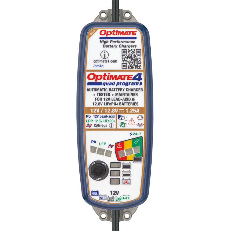Tecmate Optimate 4 Quad Program Premium Battery Charger/maintainer (TM