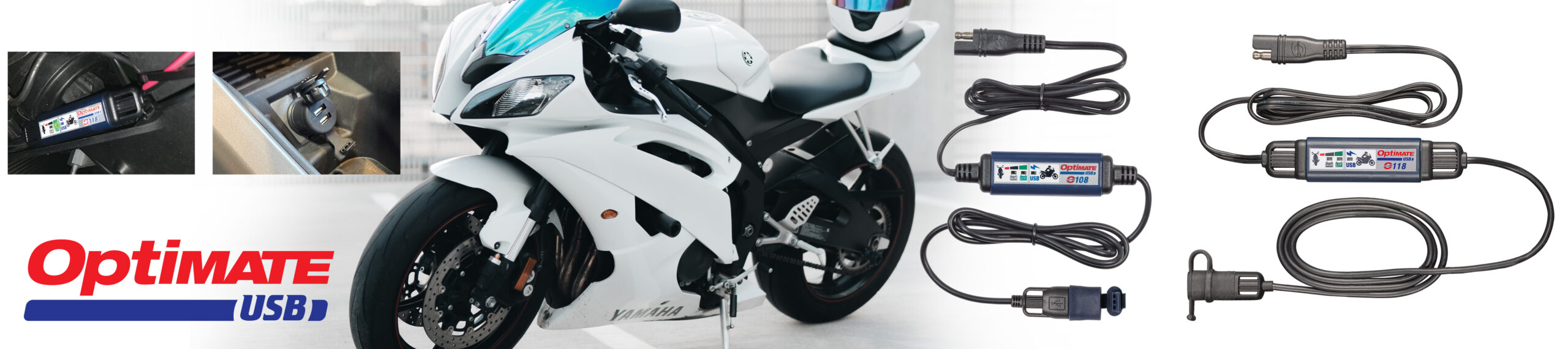 OptiMate USB charger (USB-A & USB-C) for motorcycles