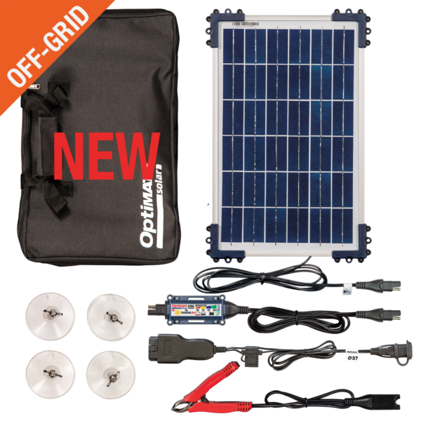 OptiMate Solar DUO kit para coche con panel de 10W