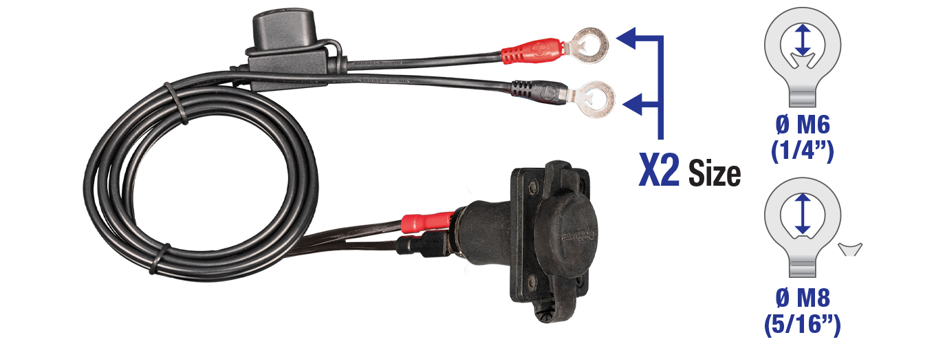 The euro 5 cable has a length of 40cm or 1.33ft