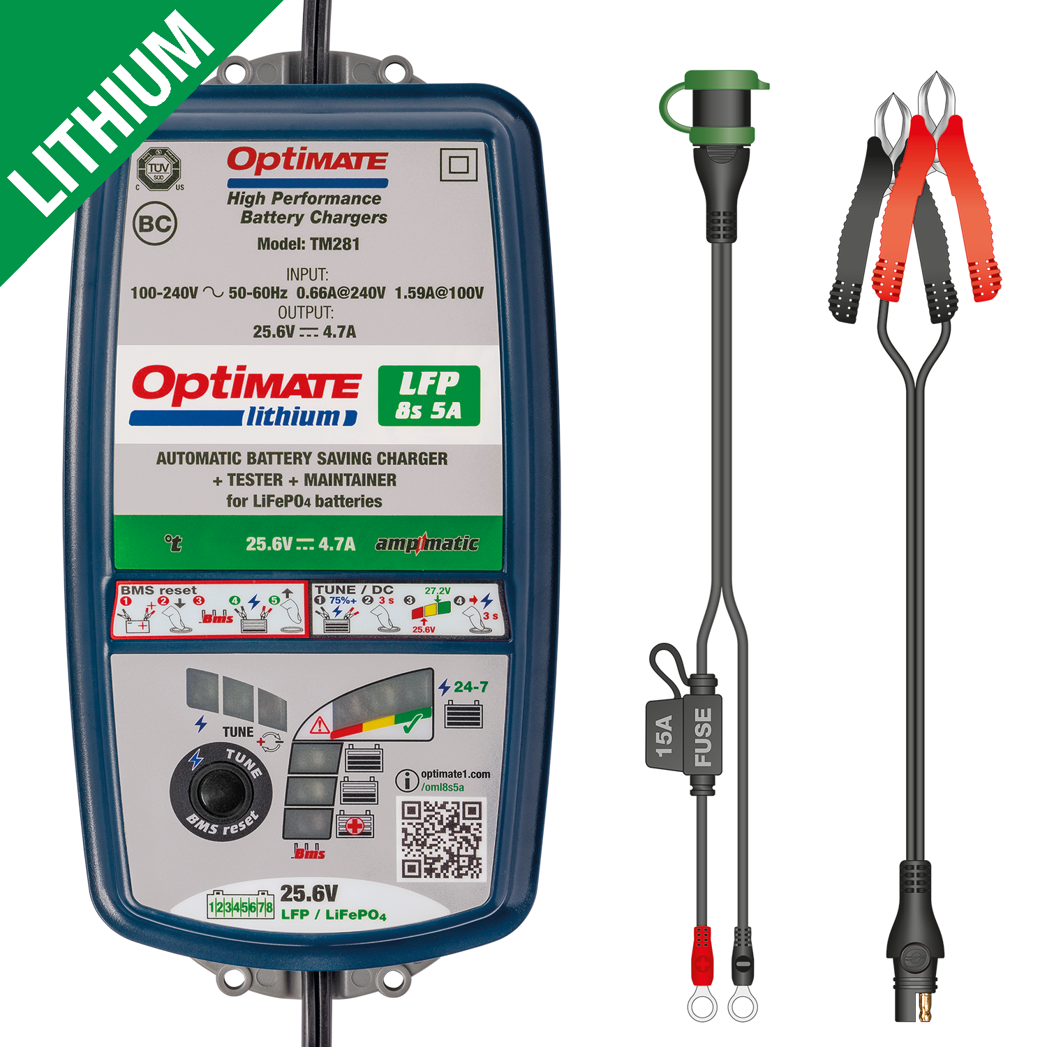 OptiMate Lithium 8s 5A