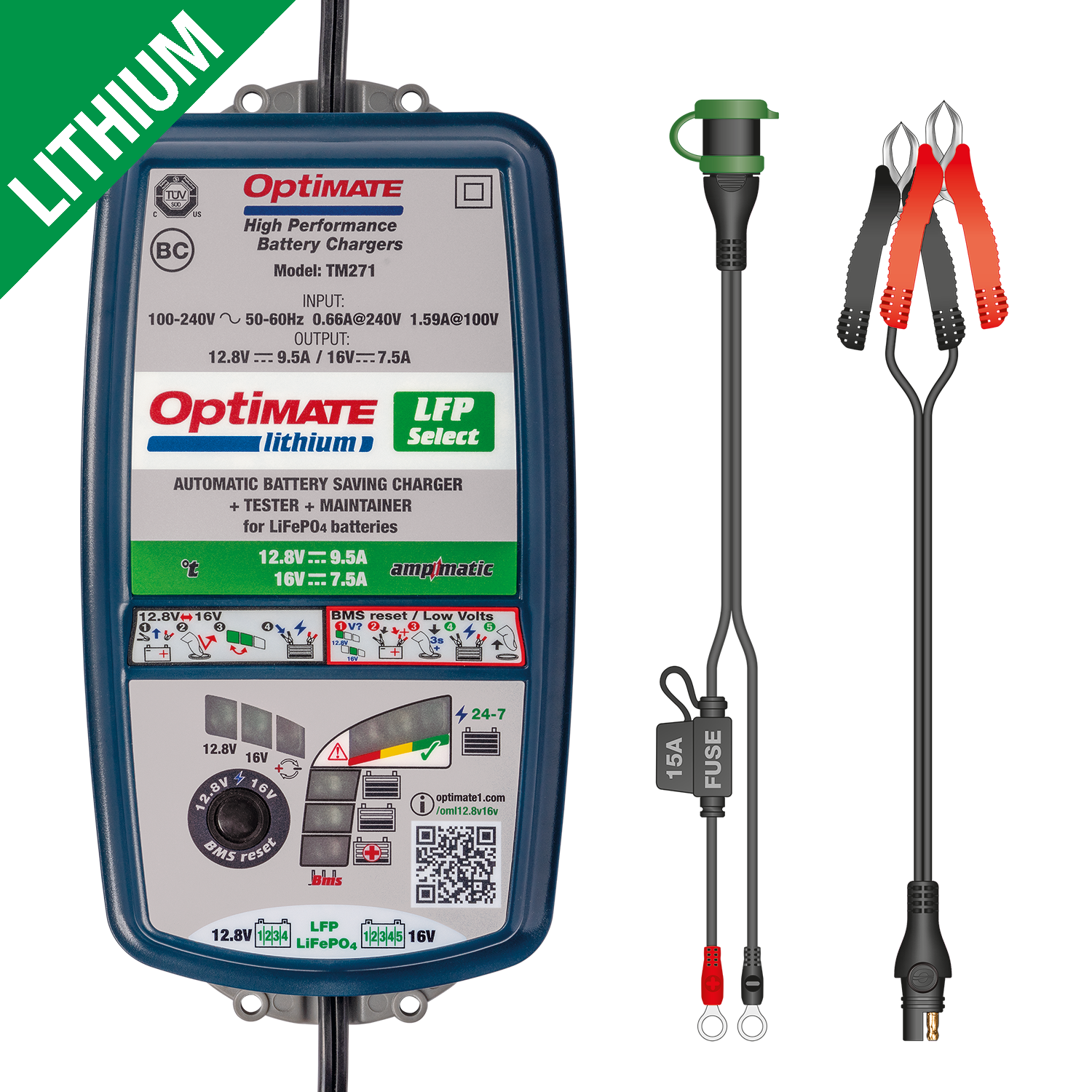 OptiMate Lithium LFP Select