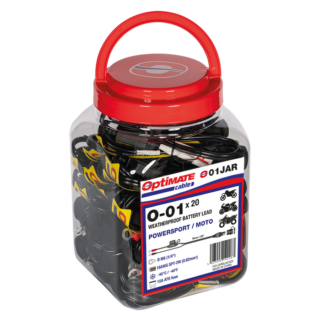 O-01 Battery Lead x20 | Rings M6 > SAE | 7A max